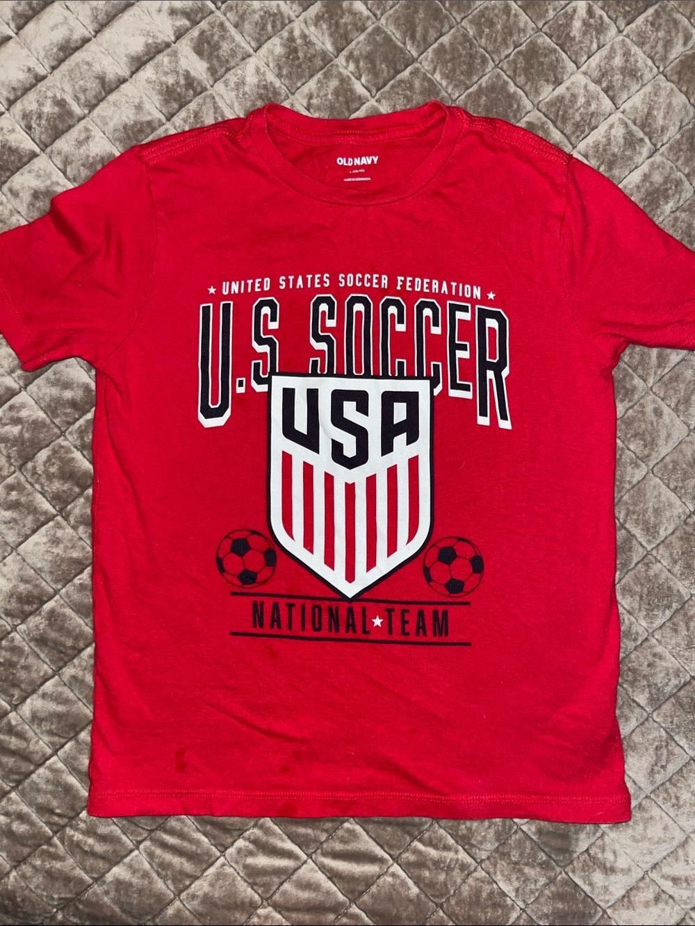 Old Navy Red U.S. Soccer National Team Graphic Tee - Men's